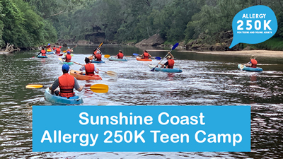 Sunshine Coast Allergy 250K camp for school aged teens 