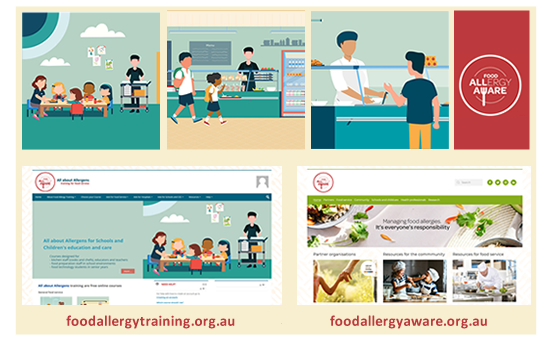 Food Allergy Training and Food Allergy Aware websites