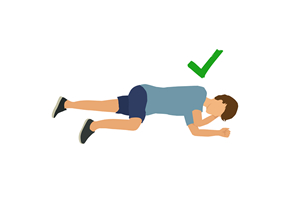 Boy positioning - recovery position