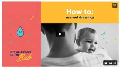 How to apply wet dressings